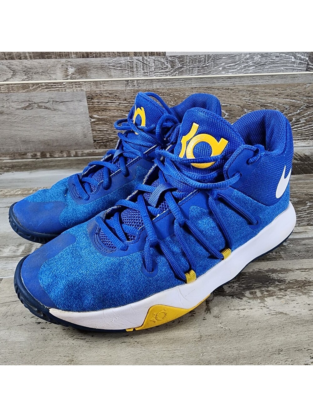 Nike Kevin Durant Sneakers Boys 6.5Y KD Trey V Blue Shoes 942893-400 Warriors